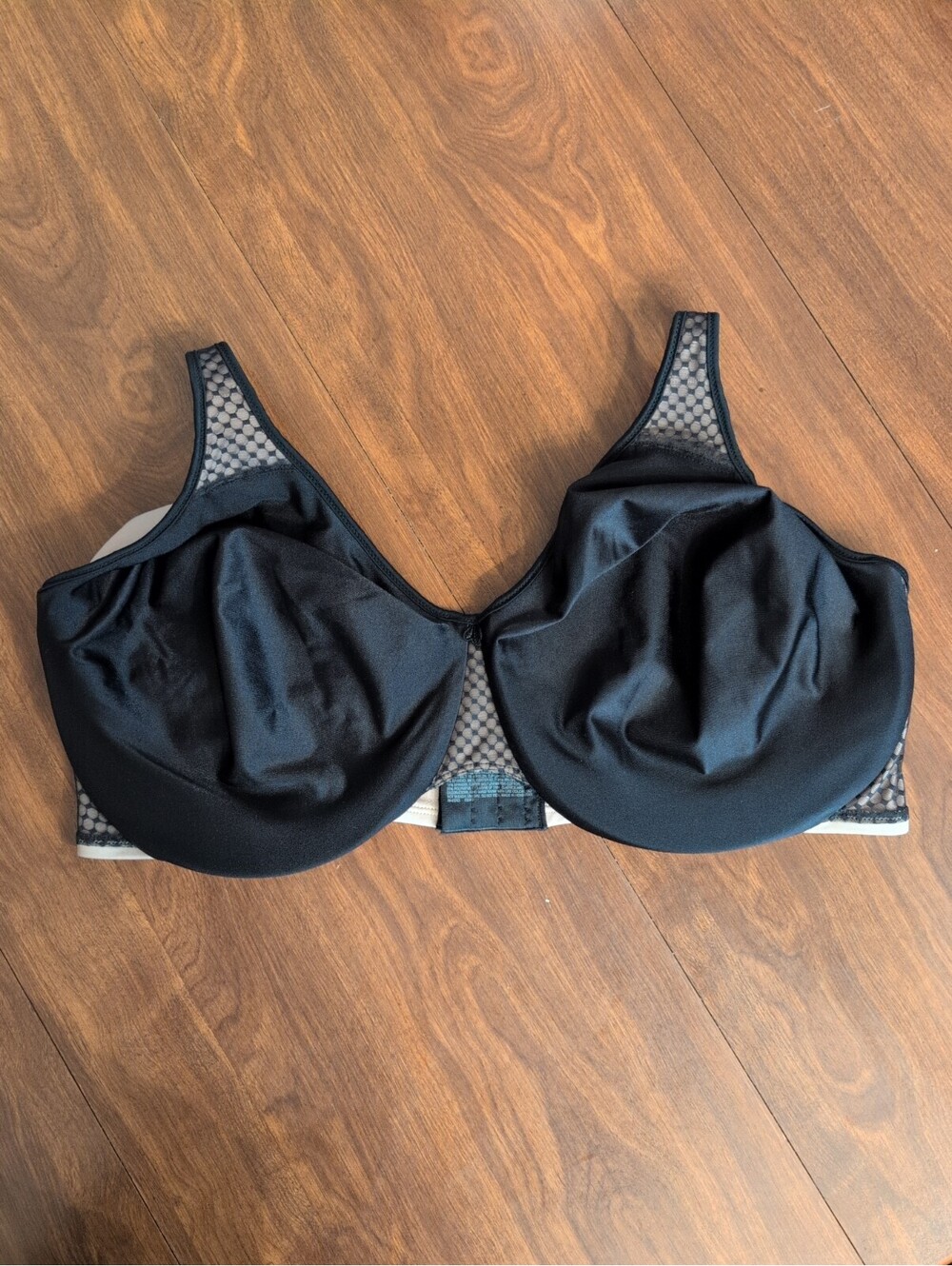 Bali Seamless Underwire Bra 44 DDD Passion Comfort Black Lace Romantic